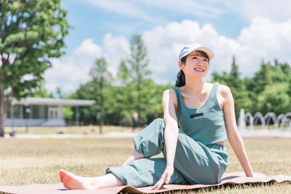 姿勢のいい女性