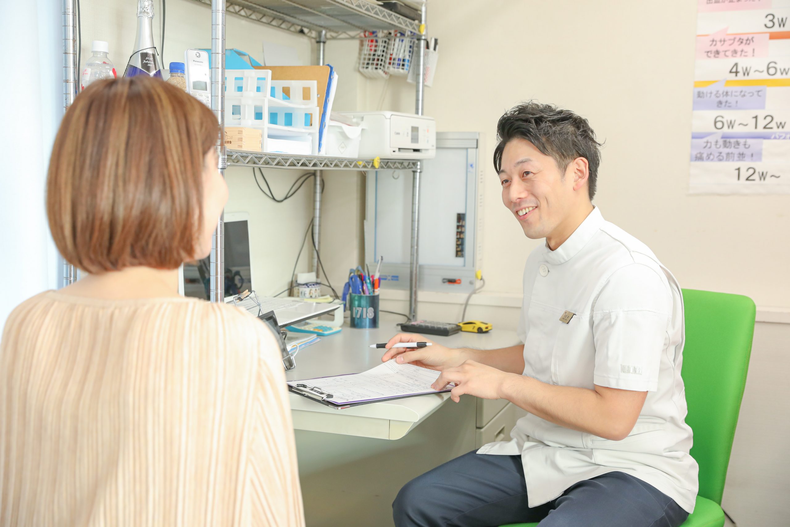 院でのカウンセリングの様子